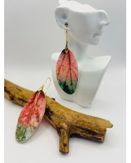 PENDIENTES ARTESANOS DE HOJA NATURAL