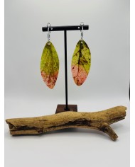 PENDIENTES ARTESANOS DE HOJA NATURAL