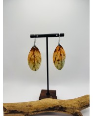 PENDIENTES ARTESANOS DE HOJA NATURAL