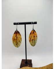 PENDIENTES ARTESANOS DE HOJA NATURAL