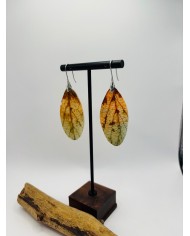 PENDIENTES ARTESANOS DE HOJA NATURAL