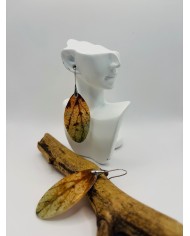 PENDIENTES ARTESANOS DE HOJA NATURAL