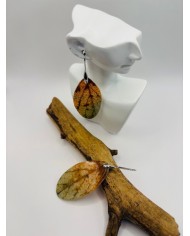 PENDIENTES ARTESANOS DE HOJA NATURAL