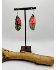 PENDIENTES ARTESANOS DE HOJA NATURAL