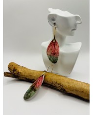 PENDIENTES ARTESANOS DE HOJA NATURAL