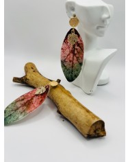 PENDIENTES ARTESANOS DE HOJA NATURAL