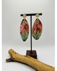 PENDIENTES ARTESANOS DE HOJA NATURAL