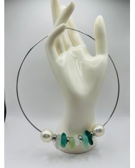 COLLAR DE CRISTAL MARINO  O LÁGRIMAS DE SIRENA