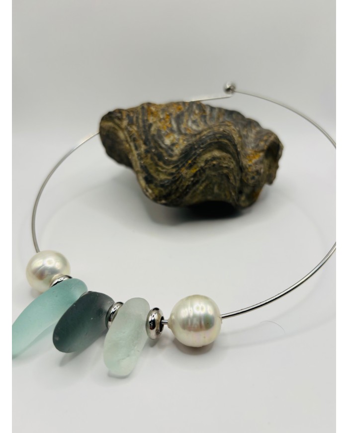 COLLAR DE CRISTAL MARINO O LÁGRIMAS DE SIRENA