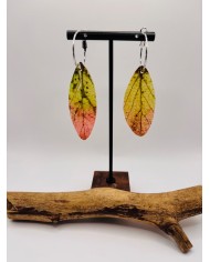 PENDIENTES ARTESANOS DE HOJA NATURAL