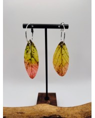 PENDIENTES ARTESANOS DE HOJA NATURAL