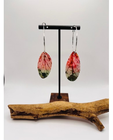 PENDIENTES ARTESANOS DE HOJA NATURAL