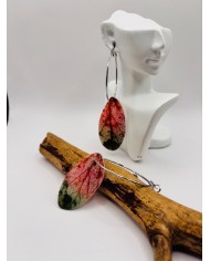 PENDIENTES ARTESANOS DE HOJA NATURAL