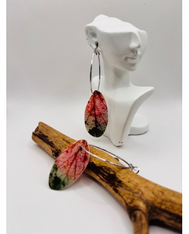 PENDIENTES ARTESANOS DE HOJA NATURAL