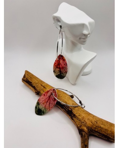 PENDIENTES ARTESANOS DE HOJA NATURAL