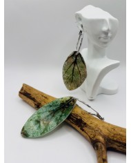 PENDIENTES ARTESANOS DE HOJA NATURAL