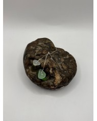 PENDIENTES DE CRISTAL MARINO EDICIÓN PLATA