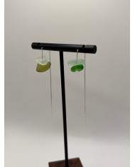 PENDIENTES ARTESANOS DE CRISTAL MARINO