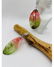 PENDIENTES DE HOJA NATURAL ESQUELETIZADA