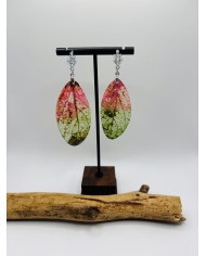PENDIENTES DE HOJA NATURAL ESQUELETIZADA