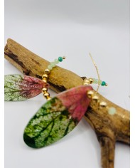 PENDIENTES ARTESANOS DE HOJA NATURAL