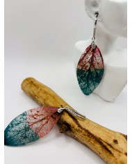PENDIENTES ARTESANOS DE HOJA NATURAL