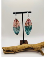 PENDIENTES ARTESANOS DE HOJA NATURAL