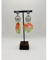 PENDIENTES ARTESANOS DE HOJA NATURAL