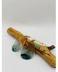 PENDIENTES ARTESANOS DE HOJA NATURAL ESQUELETIZADA