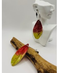 PENDIENTES DE HOJA NATURAL ARTESANOS