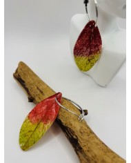 PENDIENTES DE HOJA NATURAL ARTESANOS