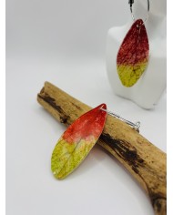 PENDIENTES DE HOJA NATURAL ARTESANOS