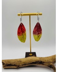 PENDIENTES DE HOJA NATURAL ARTESANOS