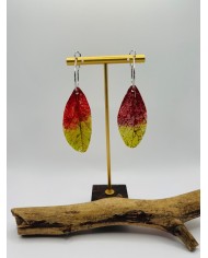 PENDIENTES DE HOJA NATURAL ARTESANOS