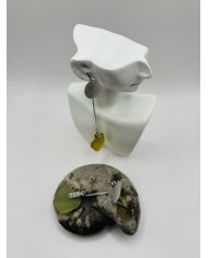 PENDIENTES ARTESANOS DE CRISTAL MARINO