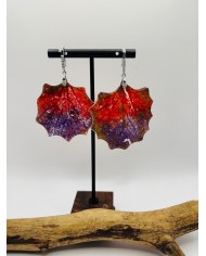 PENDIENTES ARTESANOS DE HOJA NATURAL