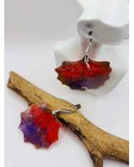 PENDIENTES ARTESANOS DE HOJA NATURAL