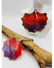 PENDIENTES ARTESANOS DE HOJA NATURAL