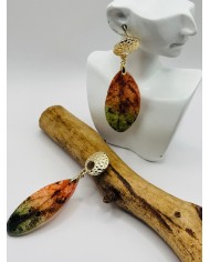 PENDIENTES ARTESANOS DE HOJA NATURAL
