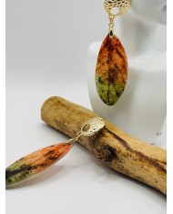 PENDIENTES ARTESANOS DE HOJA NATURAL
