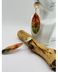 PENDIENTES ARTESANOS DE HOJA NATURAL