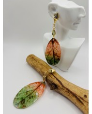 PENDIENTES ARTESANOS DE HOJA NATURAL