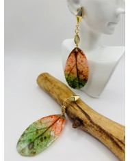 PENDIENTES ARTESANOS DE HOJA NATURAL