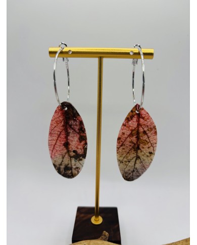 PENDIENTES ARTESANOS DE HOJA NATURAL