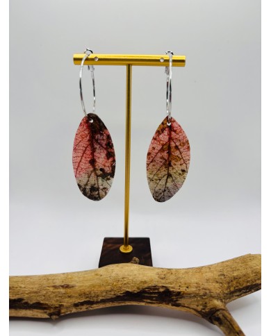 PENDIENTES ARTESANOS DE HOJA NATURAL