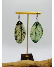 PENDIENTES ARTESANOS DE HOJA NATURAL