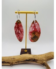 PENDIENTES ARTESANOS DE HOJA NATURAL