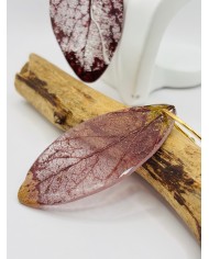 PENDIENTES ARTESANOS DE HOJA NATURAL