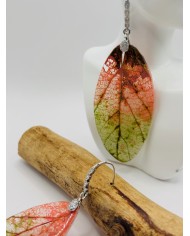 PENDIENTES ARTESANOS DE HOJA NATURAL