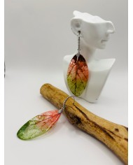 PENDIENTES ARTESANOS DE HOJA NATURAL